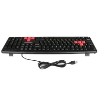 Клавиатура Nakatomi KN-02U Black-Red фото 5